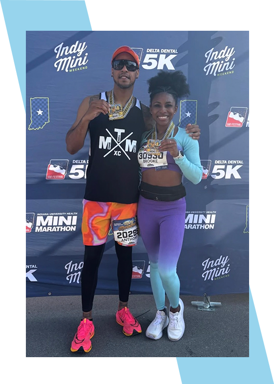 Runners at the Indy Mini 5k